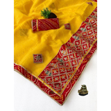 Beautiful Saree with all over weaving Kota doriya