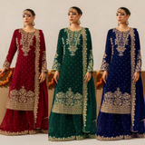 SRK-5901 Designer Look Top- Sharara Party Wear Designer Sharara Suits