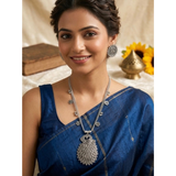 Oxidised Locket Chain Jewelry Sets