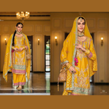 SURILI PREMIUM Multicolor Chinon Silk Palazzo Set