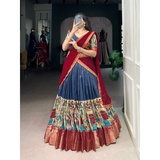 NITRIYA Kalamkari Printed With Zari Weaving Work Lehenga Choli