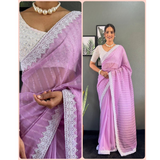PRESENT NEW LAUNCHING LINNING  PATTERN LOOK SAREE