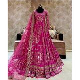 New Collection Heavy Embroidered Chinon Silk Gown