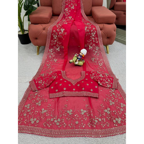 MITAL ORGANZA Designer Saree