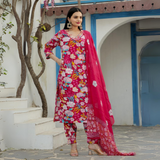 FLORAL Cotton Kurti Set