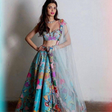 DIGITAL Silk Lehenga Set