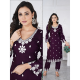 Chikankari Style Rayon Kurti CO-OD Sets