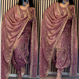 MF-490 Launching New Designer Party Wear Look Top ,Patiala Suit and Dupatta