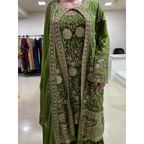 HANDWORK Gharara Palazzo Set HEAVY EMBROIDERY