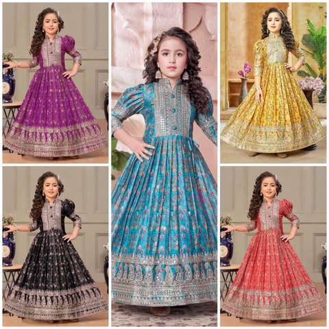 Kids Floral Gown sets