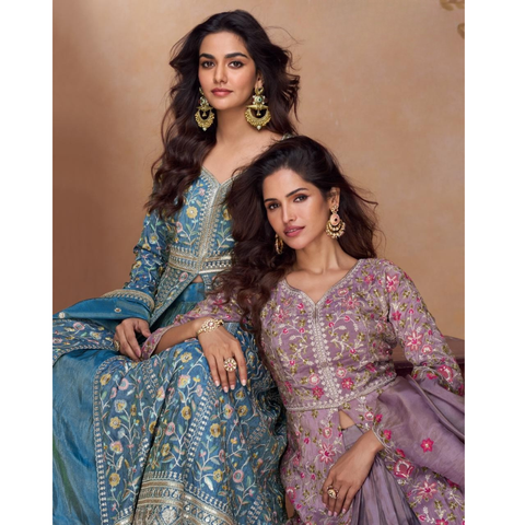 1037A- PRACHI PREMIUM CHINON SILK COLLECTION