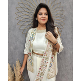 GEORGETTE DESIGNER SEQUINS SAREE JACKET Ready to Wear Saree Collection