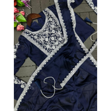 HB-201 Hirva Beauty Embroidery Coding Work Ready to wear Saree