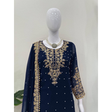 SRK-5901 Designer Look Top- Sharara Party Wear Designer Sharara Suits