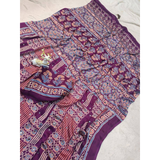 SF- 1117 Semi Gajji Ajrakh Print with Mirror