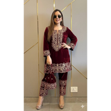 LC-1328 LAUNCHING NEW DESIGNER VELVET SUIT
