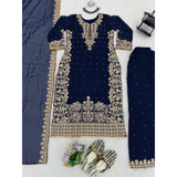 SRK-5901 Designer Look Top- Sharara Party Wear Designer Sharara Suits