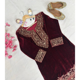 LC-1328 LAUNCHING NEW DESIGNER VELVET SUIT