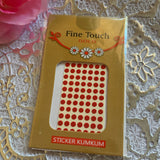 Fine Touch Kumkum Sticker Red Bindis