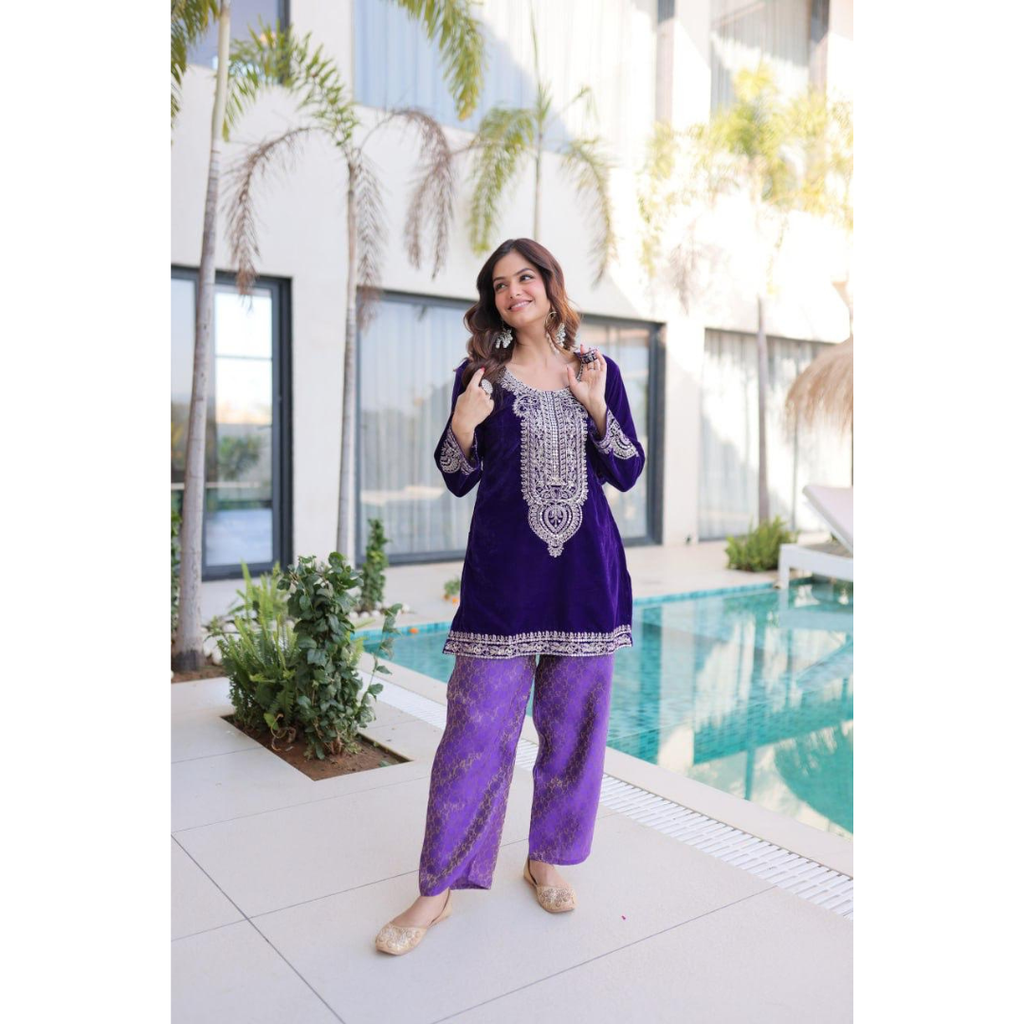 LW-9312 READY MADE TOP-PANT WITH BATWA COLLECTIONS