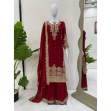 SRK-5901 Designer Look Top- Sharara Party Wear Designer Sharara Suits