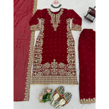 SRK-5901 Designer Look Top- Sharara Party Wear Designer Sharara Suits