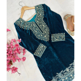 LC-1328 LAUNCHING NEW DESIGNER VELVET SUIT