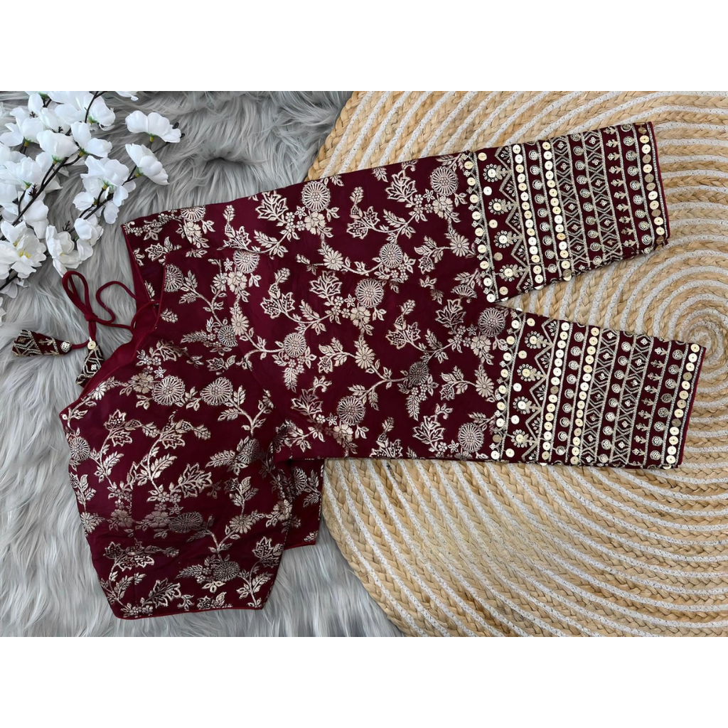 DOLA SILK FULL SLEEVES BLOUSE SIZE 38-40