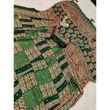 SF- 1117 Semi Gajji Ajrakh Print with Mirror