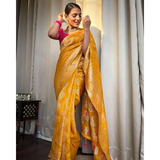 BEAUTIFUL RICH PALLU & JACQUARD WORK ON ALL OVER THE SAREE