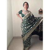 LICHI ZARI SILK ONE-MINUTE PRE-STITCHED SAREES