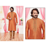 Silk Embroidery Work MEN Kurta With Pajama Set - SIZE 46