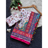 NEW VIRAL INSTRGRAM TOP TRENDING PRINT SAREE