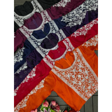 HB-201 Hirva Beauty Embroidery Coding Work Ready to wear Saree