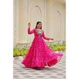 Bandhini Special Gamthi Work Gown