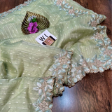PASTEL Khadi Silk Net Saree