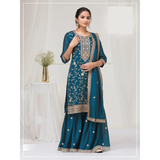 Heavy Embroidery Work Sharara Suit