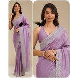 PURE SOFT  RANGOLI PRE-STITCHED SAREES