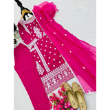 Z-9282 New Designer Party Top Pant & Dupatta Set