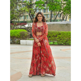 Launching New  Bollywood Indo Western Koti Palazzo & Blouse Collection