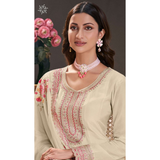 VN- 7305 Moonga Silk with Zari Embroidery Work PLUS SIZES