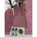 MF-490 Launching New Designer Party Wear Look Top ,Patiala Suit and Dupatta