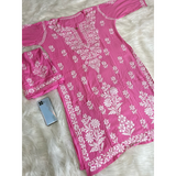 RAYON HEAVY Chikankari work sets