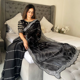 TRENDING STYLE Soft Jimmy Choo Saree