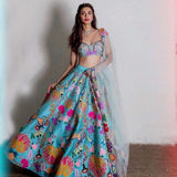 DIGITAL Silk Lehenga Set
