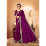 Elegant Lace Border Designer Sarees