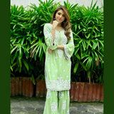 RAYON Chikankari style Kurti Set