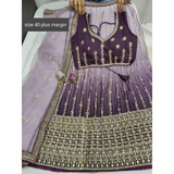 Designer Party Wear OMBRE SILK Lehenga Set