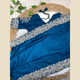 DESIGNER SAREE WITH READY BLOUSE