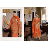 AAFRIN CHINON SILK EMBROIDERY SHARARA SETS